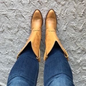 Frye Vintage Embroidered Cowboy Boots, 9